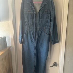 Classic Blue Denim Long Dress